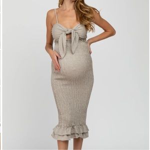 Gingham Maternity Dress